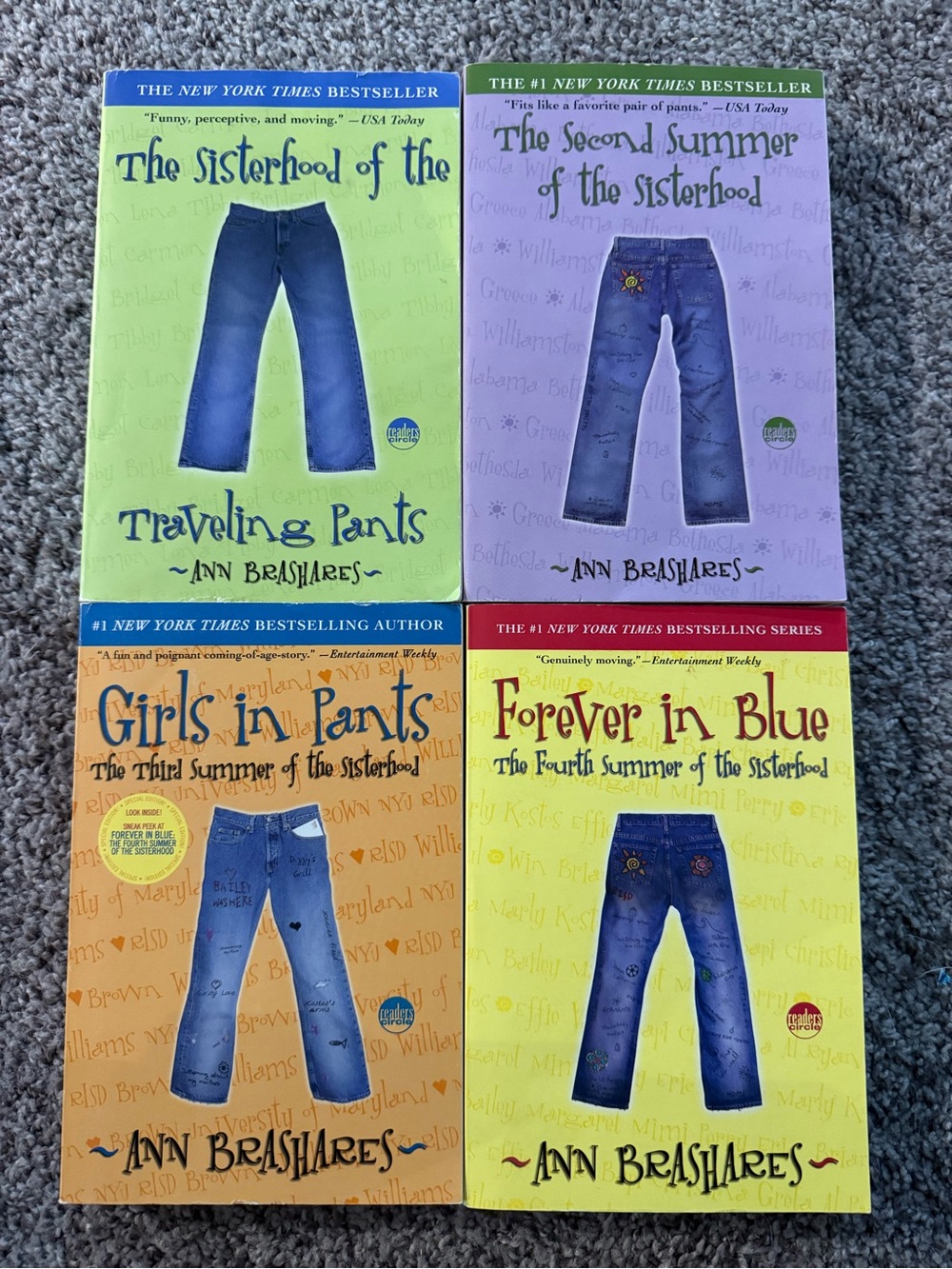 Sisterhood of the Travelling Pants Books - Ann Brashares